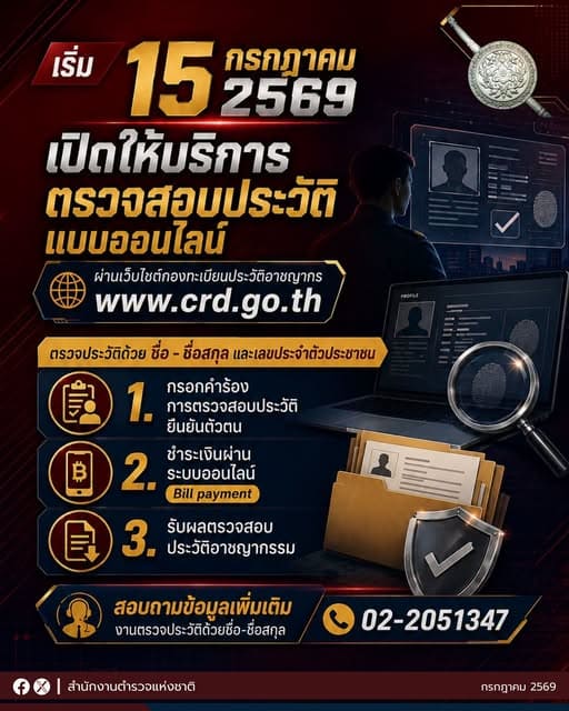 ตรวจสอบประวัติออนไลน์