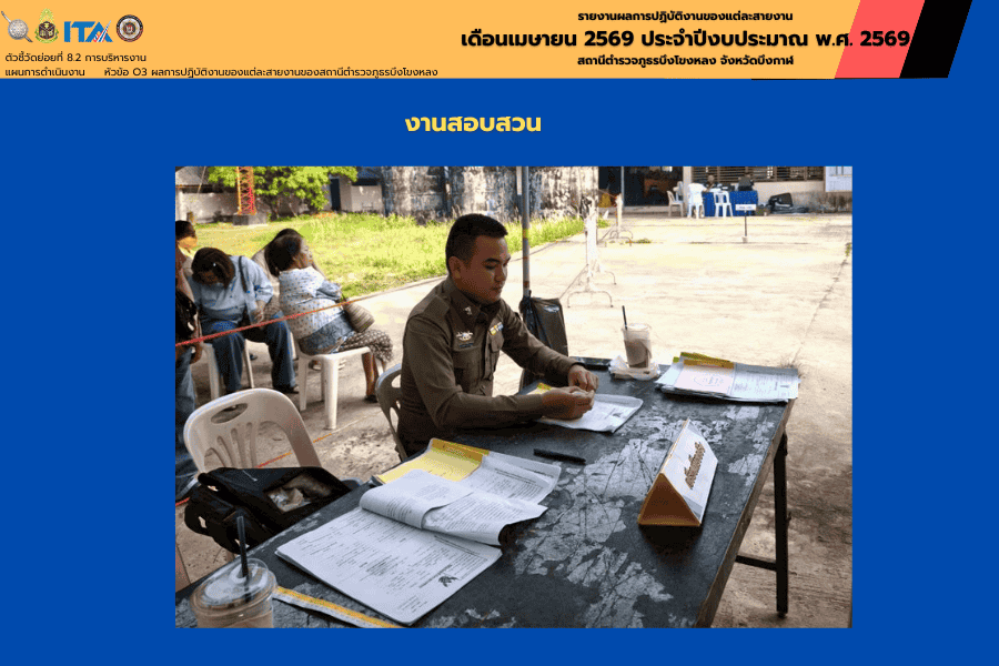 งานสอบสวน สภ.บึงโขงหลง ปฏิบัติหน้าที่ตรวจเลือกทหารกองเกิน